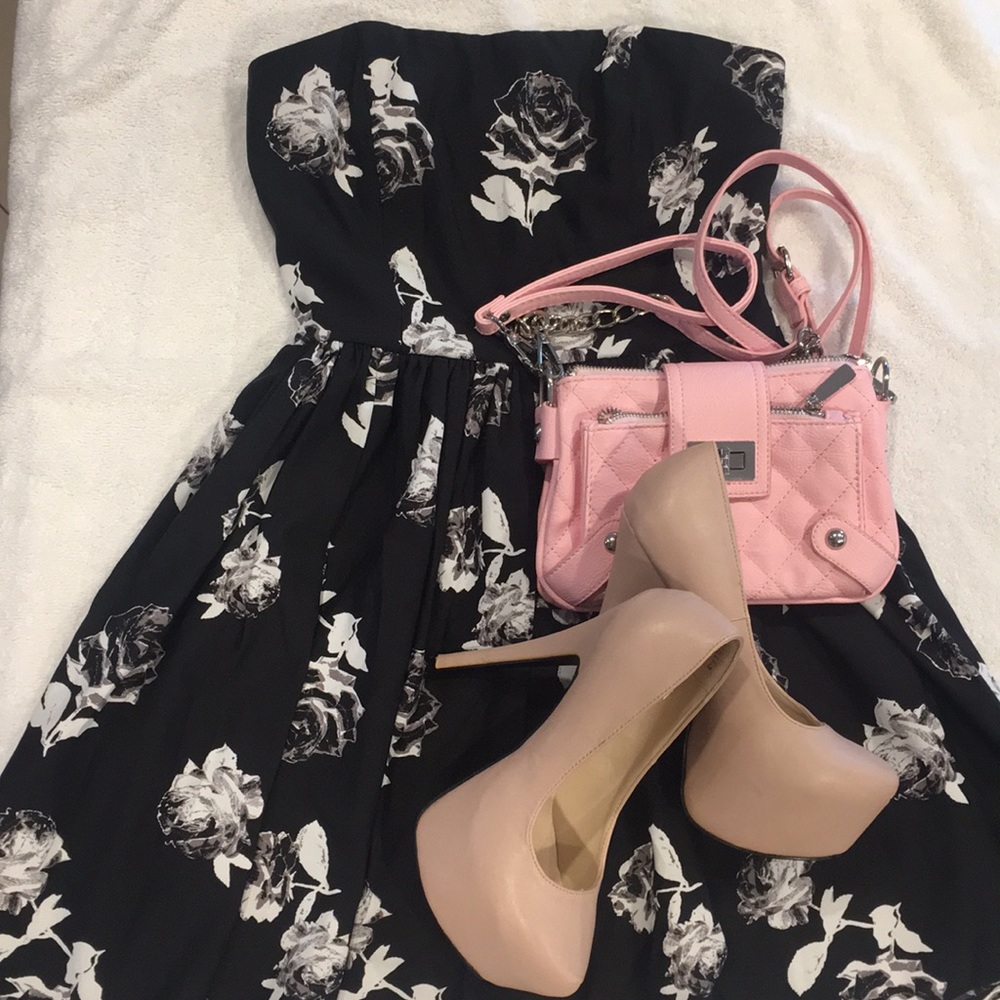 Black rose dress